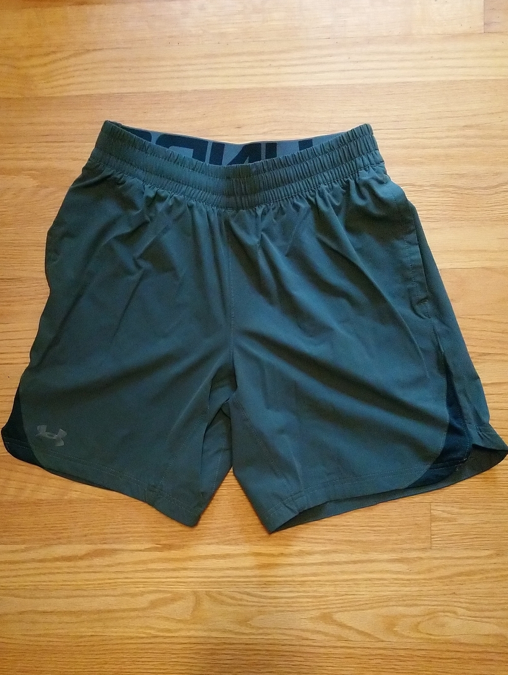 Under Armour Men's Olive Green Performance Shorts